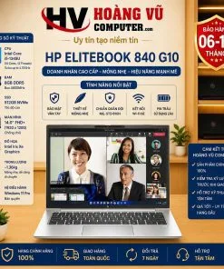HP EliteBook 840 G10 Core i5-1345U | RAM 8GB | SSD 512GB NVMe | Màn 14.0 FHD+ - Hoàng Vũ Computer