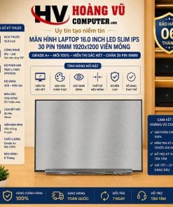Màn hình laptop 16.0 inch IPS 30 Pin 19mm, độ phân giải 1920x1200, viền mỏng, chống chói, 300 nit, 60Hz, Grade A+, mới, bảo hành 6 tháng.