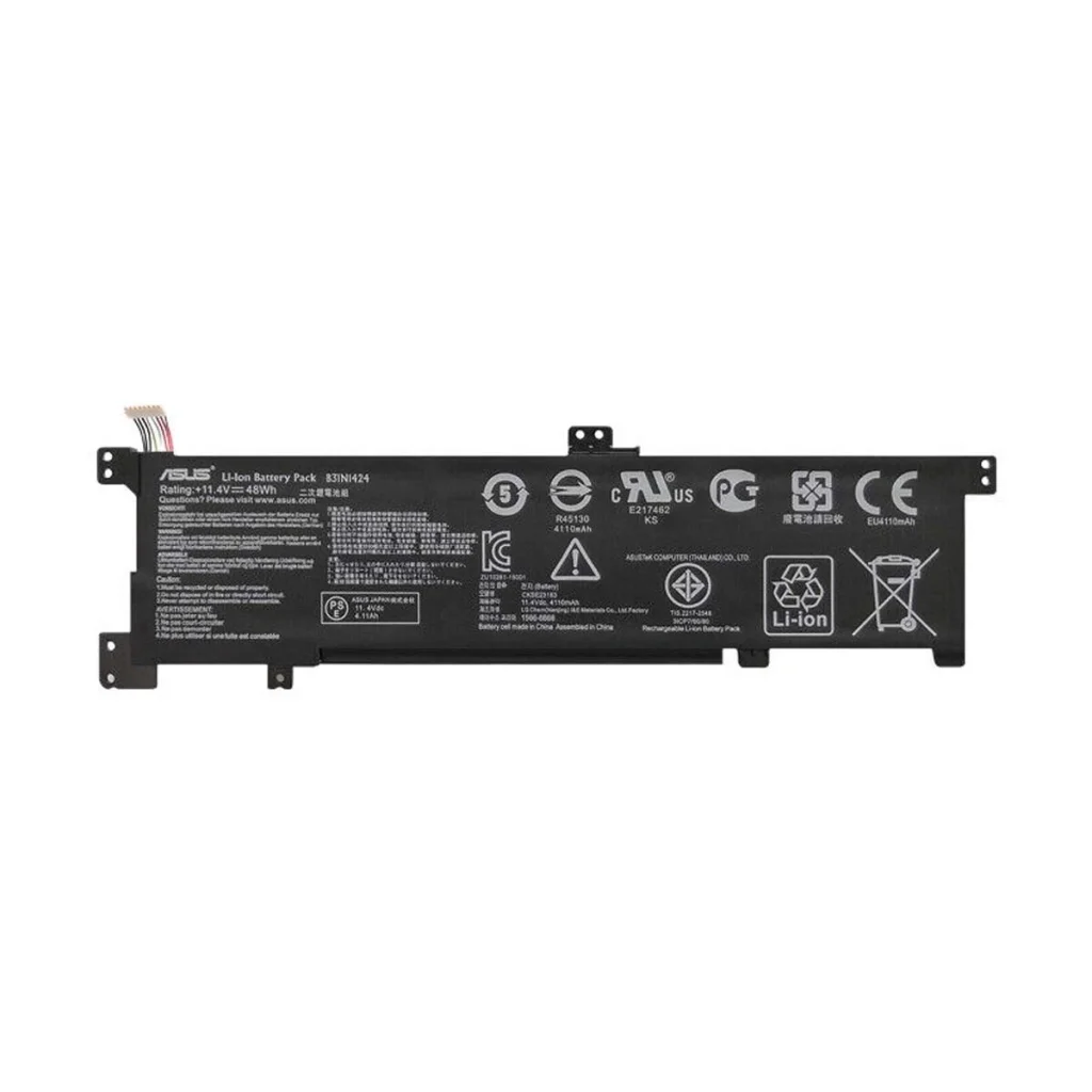 Đầu sạc và chuẩn kết nối của Pin B31N1424 cho Asus A401L V405L K401L K401U K401UB K401LB