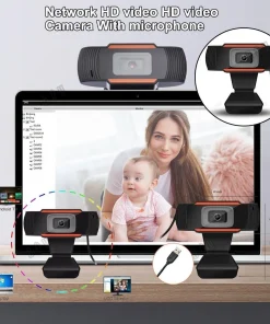 Webcam Chân Kẹp 1080P Full HD Có Mic - Hình siêu nét - Webcam Máy Tính 2