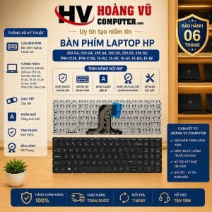 Bàn Phím HP 250 G4 G5 255 256 TPN-C125 TPN-C126 15-AC 15-AY - Hoàng Vũ Computer