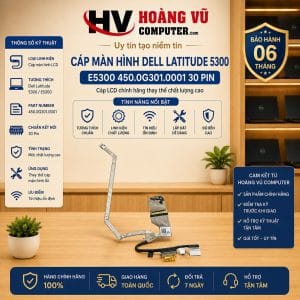 Cáp màn hình Dell Latitude 5300 E5300 450.0G301.0001 30 Pin - Hoàng Vũ Computer