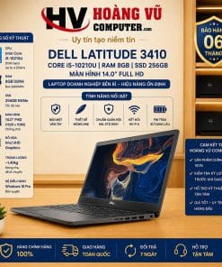 Dell Latitude 3410 i5-10210U Ram 8GB SSD 256GB Màn hình 14.0 inch FHD