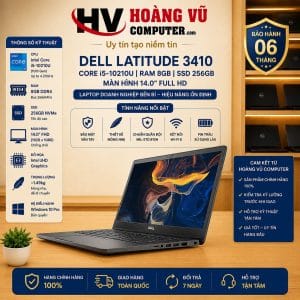 Dell Latitude 3410 i5-10210U Ram 8GB SSD 256GB Màn hình 14.0 inch FHD - hình ảnh sản phẩm