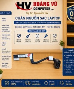 Chân nguồn sạc, Jack DC Dell Precision 7550, 7560, M7550, M7560 FDX50, dùng thay jack nguồn bị lỏng, chập chờn, không nhận adapter hoặc không sạc.