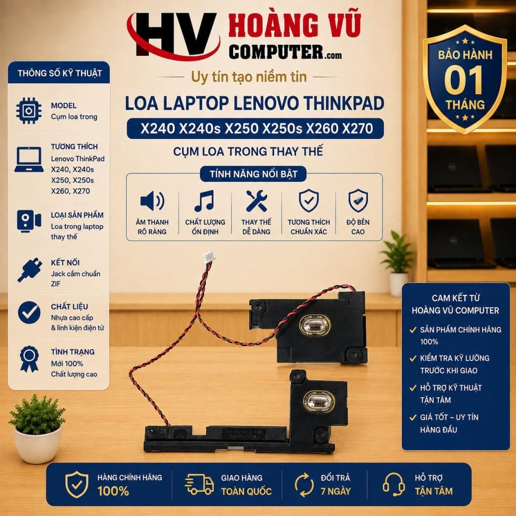 Loa Lenovo ThinkPad X240 X240s X250 X260 X270 – Loa Laptop Thay Thế