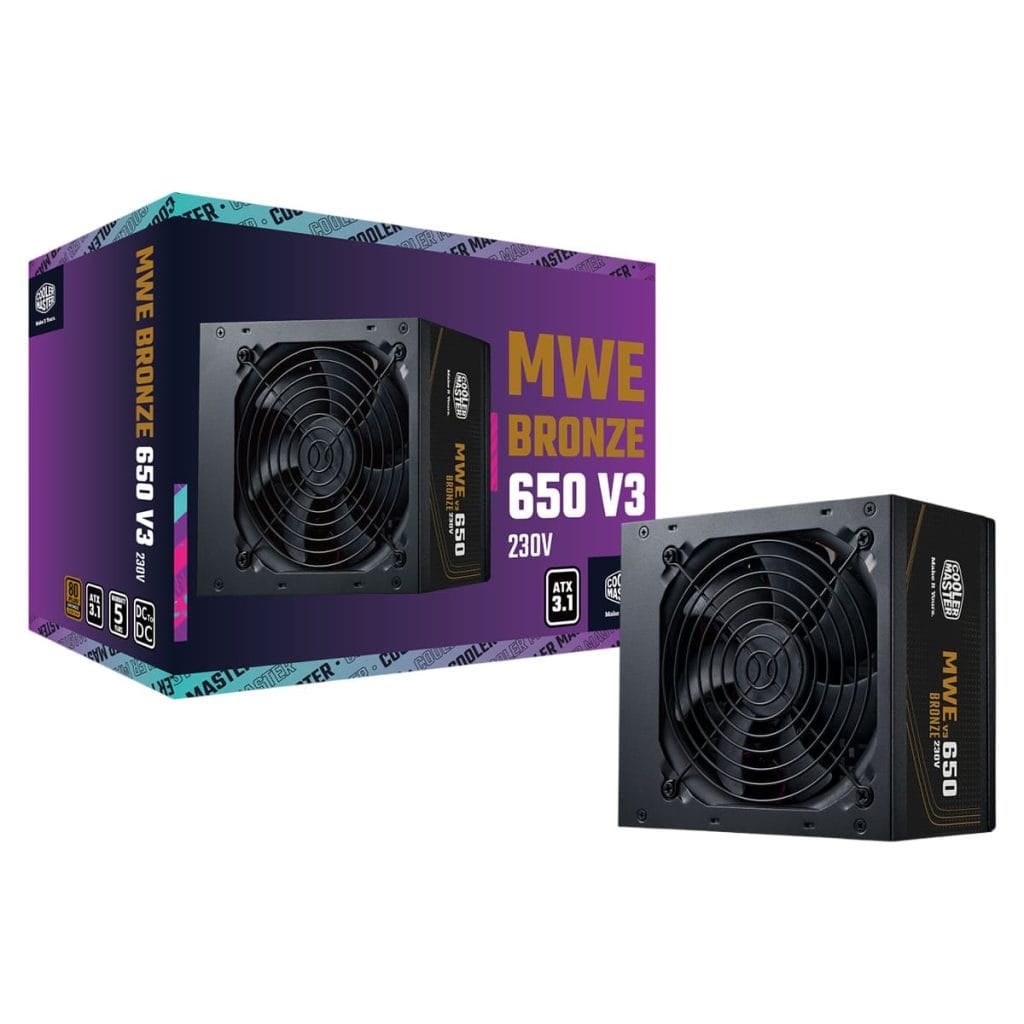 Bên trong cấu hình của Nguồn Máy Vi Tính Cooler master MWE BRONZE 650 V3 230V 650W