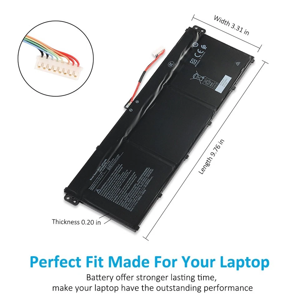 Pin AP23A8L AP23ABL thay thế cho Acer Aspire 3 A315-24P, A317-55P, Aspire Go 15 AG15-31P, Extensa 15 EX215-55. Pin chất lượng cao, tương thích chuẩn, bảo hành uy tín.