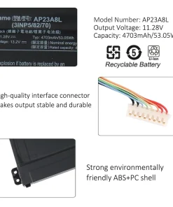 Pin AP23A8L AP23ABL thay thế cho Acer Aspire 3 A315-24P, A317-55P, Aspire Go 15 AG15-31P, Extensa 15 EX215-55. Pin chất lượng cao, tương thích chuẩn, bảo hành uy tín.