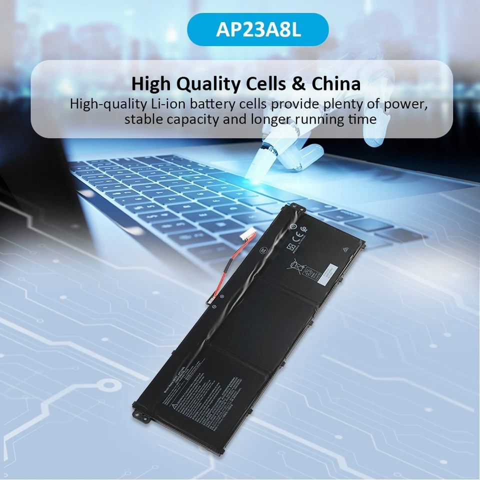 Pin AP23A8L AP23ABL thay thế cho Acer Aspire 3 A315-24P, A317-55P, Aspire Go 15 AG15-31P, Extensa 15 EX215-55. Pin chất lượng cao, tương thích chuẩn, bảo hành uy tín.