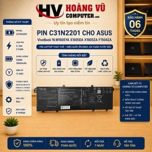 Pin C31N2201 ASUS VivoBook 16 M1605YA X1605EA X1605ZA F1504ZA - Hoàng Vũ Computer