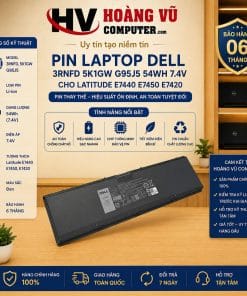 Pin Dell 3RNFD 5K1GW G95J5 54Wh 7.4V Cho E7440 E7450 E7420 - Hoàng Vũ Computer