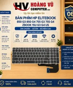 Bàn phím HP EliteBook 850 G3 850 G4 755 G3 755 G4 ZBook 15u G3 G4 US Zin - Hoàng Vũ Computer