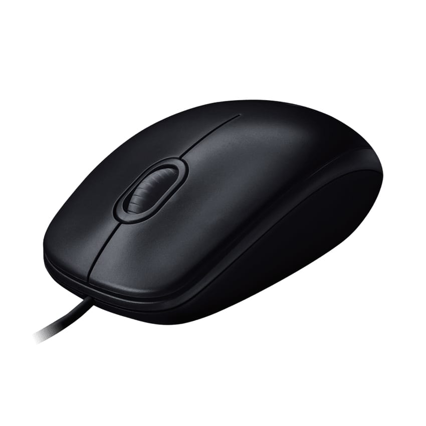 Thiết kế thùng máy Chuột Logitech B100 Black 910-006605 USB Có Dây 1000 DPI
