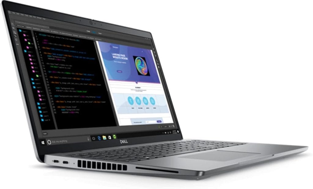 Mặt lưng và độ hoàn thiện của Dell Precision 3580 i7-1370P Ram 8GB (D5) SSD 512GB RTX A500 4GB 15.6 FHD