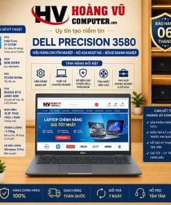Dell Precision 3580 i7-1370P Ram 8GB (D5) SSD 512GB RTX A500 4GB 15.6 FHD - Hoàng Vũ Computer