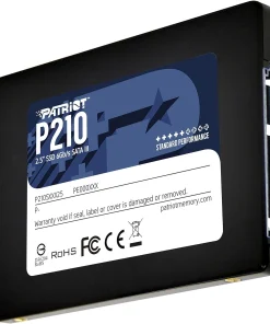 Ổ cứng SSD Patriot P210 128GB chuẩn 2.5 inch SATA III 6Gb/s, phù hợp nâng cấp laptop và PC từ HDD, cài Windows, Office, máy văn phòng, kế toán và bán hàng.