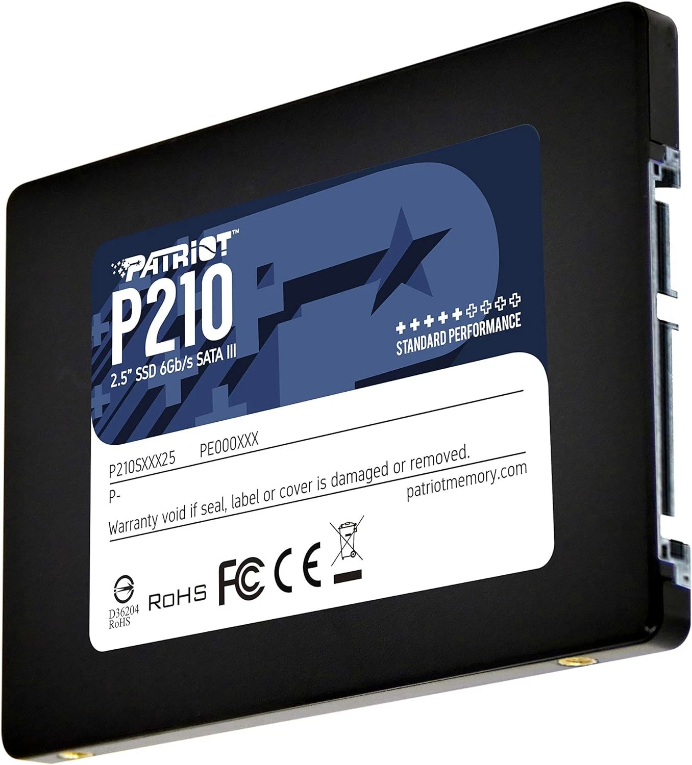 Ổ cứng SSD Patriot P210 128GB chuẩn 2.5 inch SATA III 6Gb/s, phù hợp nâng cấp laptop và PC từ HDD, cài Windows, Office, máy văn phòng, kế toán và bán hàng.