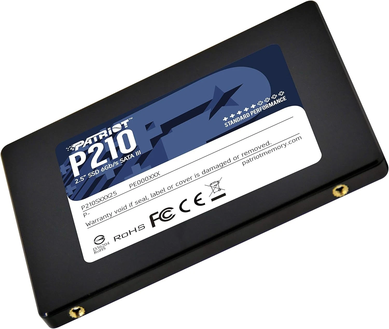 Ổ cứng SSD Patriot P210 128GB chuẩn 2.5 inch SATA III 6Gb/s, phù hợp nâng cấp laptop và PC từ HDD, cài Windows, Office, máy văn phòng, kế toán và bán hàng.