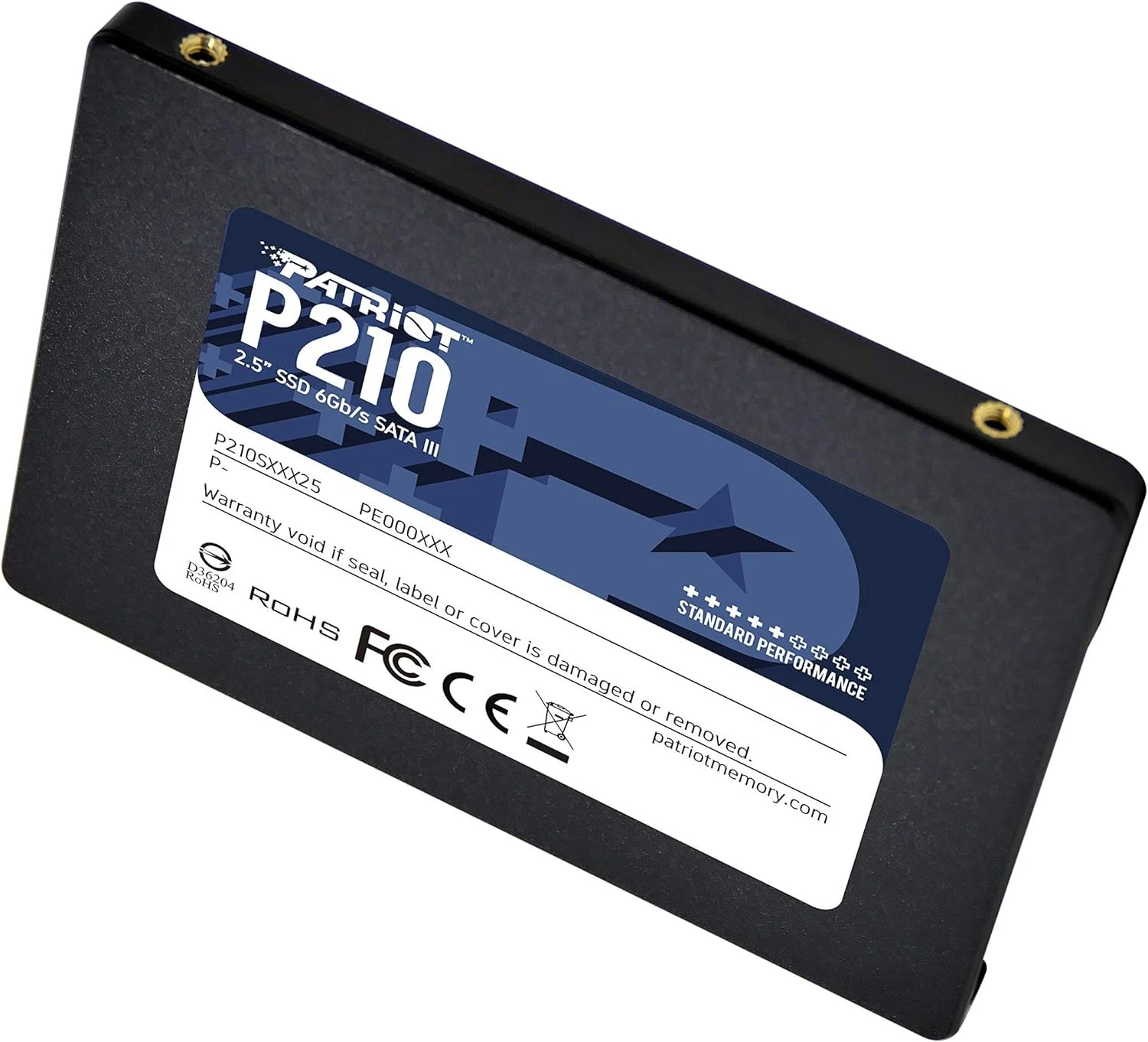 Ổ cứng SSD Patriot P210 128GB chuẩn 2.5 inch SATA III 6Gb/s, phù hợp nâng cấp laptop và PC từ HDD, cài Windows, Office, máy văn phòng, kế toán và bán hàng.