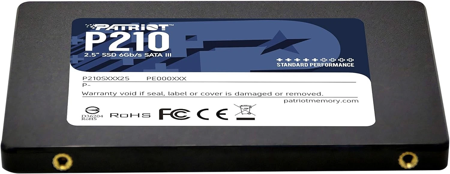 Ổ cứng SSD Patriot P210 128GB chuẩn 2.5 inch SATA III 6Gb/s, phù hợp nâng cấp laptop và PC từ HDD, cài Windows, Office, máy văn phòng, kế toán và bán hàng.