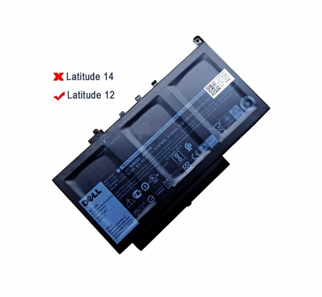 Thiết kế và ngoại hình thực tế của Pin 7CJRC 42Wh Dell Latitude E7270 E7470 KNM09 21X15 11.4V 3530mAh
