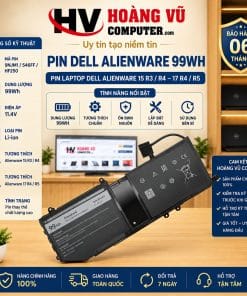 Pin Dell Alienware 15 R3 R4 17 R4 R5 9NJM1 546FF HF250 99Wh - Hoàng Vũ Computer