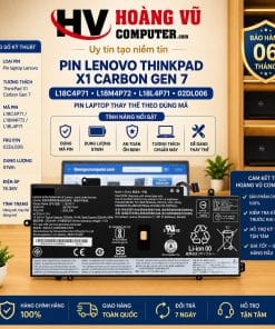 Pin X1 Carbon Gen 7 L18C4P71 L18M4P72 L18L4P71 02DL006 - Hoàng Vũ Computer
