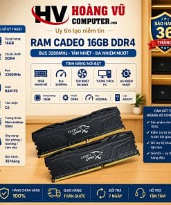 RAM Cadeo 16GB DDR4 Bus 3200MHz Tản Nhiệt Cho PC - Hoàng Vũ Computer