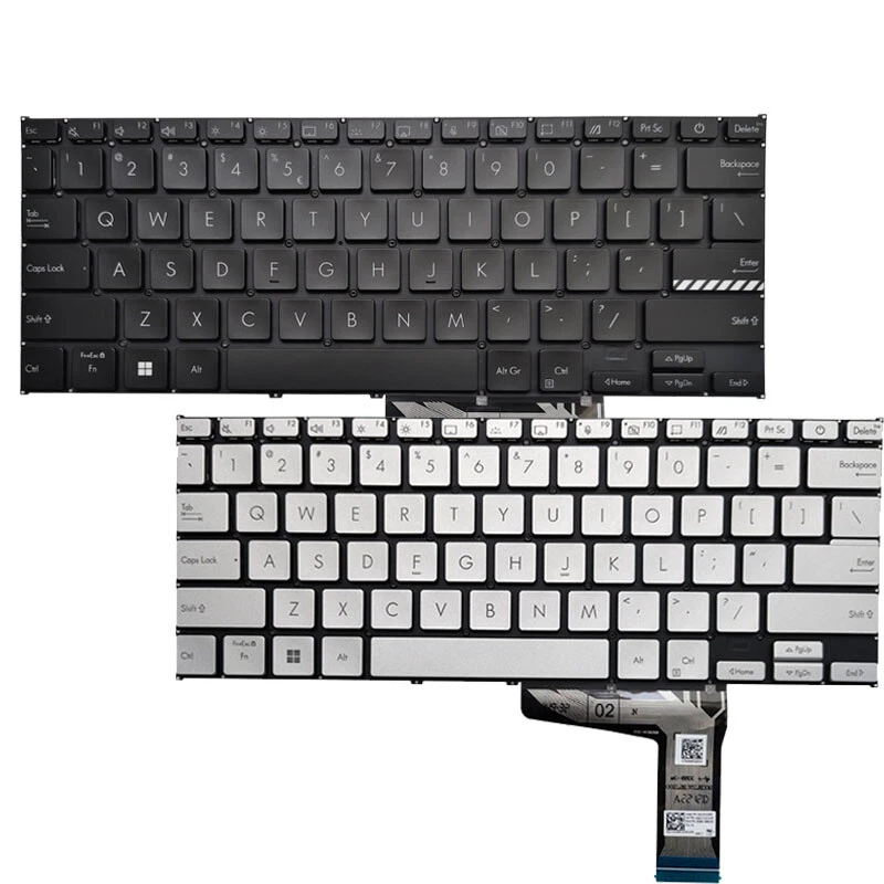 Bàn phím ASUS ADOL14Z X1402 X1403Z M1402 M1403 D1402 F1402 layout US, ZIN, có LED Backlit. Dùng thay keyboard bị liệt, chập, hỏng phím hoặc mất đèn nền.