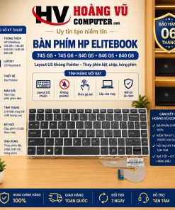 Bàn phím HP EliteBook 745 G5 745 G6 840 G5 846 G5 840 G6 No pointer US