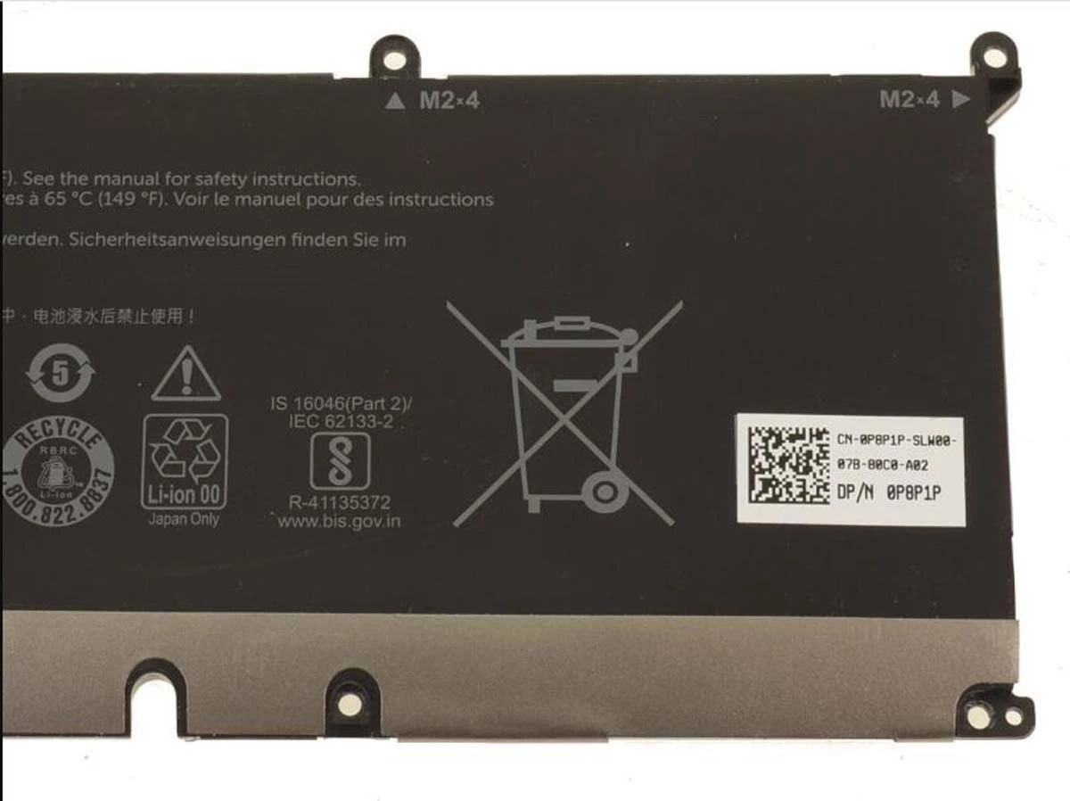 Khu vực bàn phím / cổng kết nối của Pin 8FCTC 56Wh Alienware M15 M17 R3 XPS 9500 9510 Precision 5550 5560