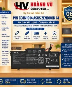 Pin C31N1914 ASUS ZenBook UX435EA UX435EAL UX435EG UX425UG 63Wh - Hoàng Vũ Computer