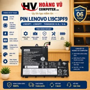 Pin L19C3PF9 L19D3PF1 L19M3PF1 Lenovo ThinkBook 14-IIL 15-IIL - Hoàng Vũ Computer
