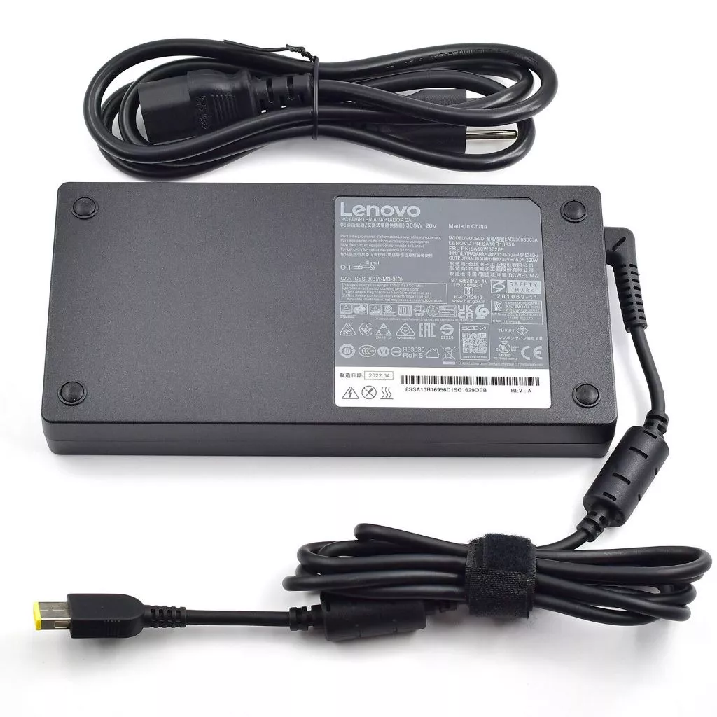 Đầu sạc và chuẩn kết nối của Sạc Lenovo Legion 300W 20V 15A ADL300SDC3A Slim Tip Kèm Cáp